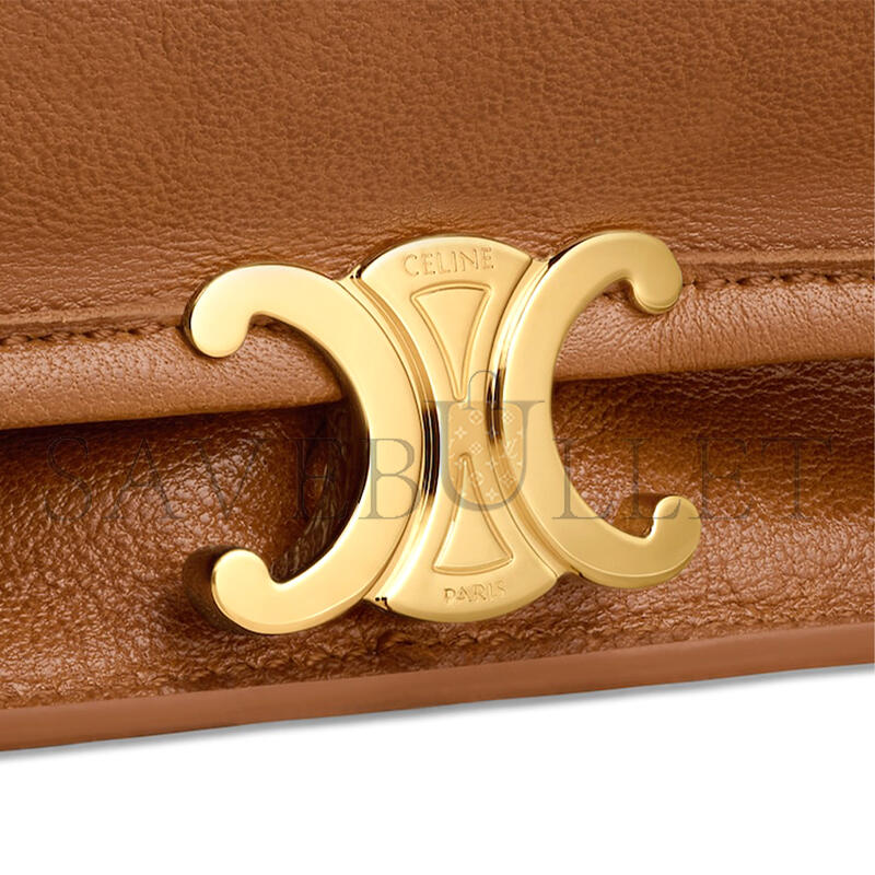 ce1i*e soft triomphe besace in S*pple shiny lambskin 123632t88.gfy5 (34*25*13cm)